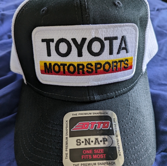 Toyota TRD Retro JDM Tacoma Tundra Outdoors Racing Motorsports Patch Hat Cap B&W - Picture 3 of 8